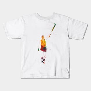 Field Hockey Player Girl Kids T-Shirt